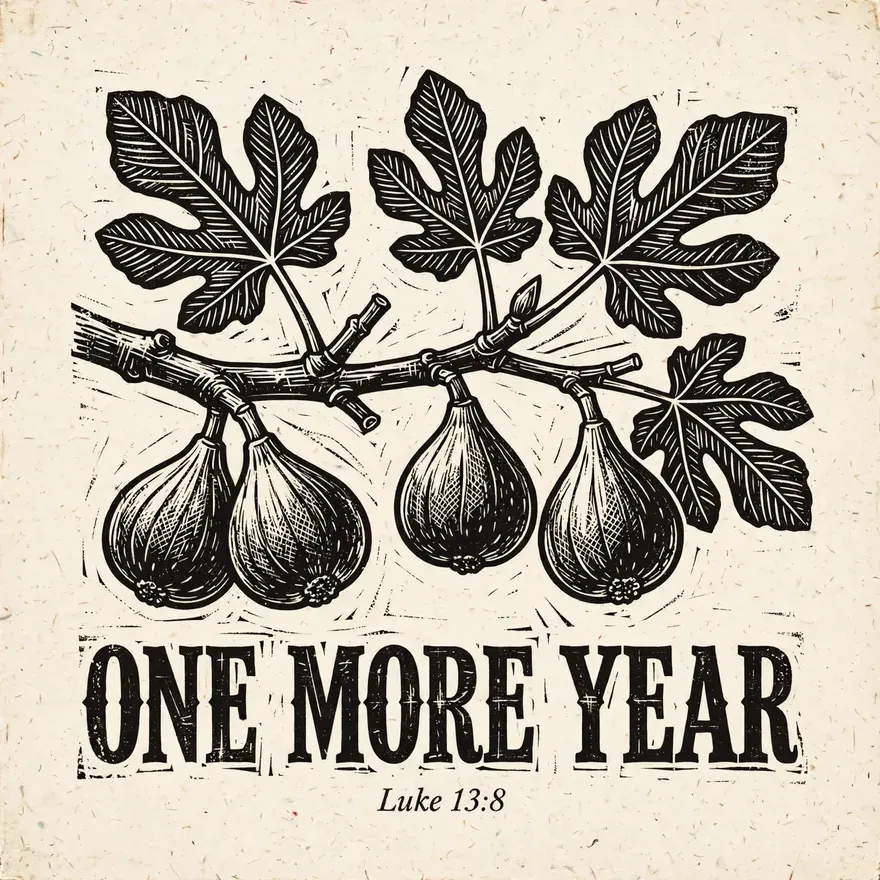 Woodcut fig design concept